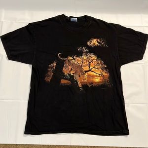 Vintage 1997 leopard jungle nature tee harlequin n.g.